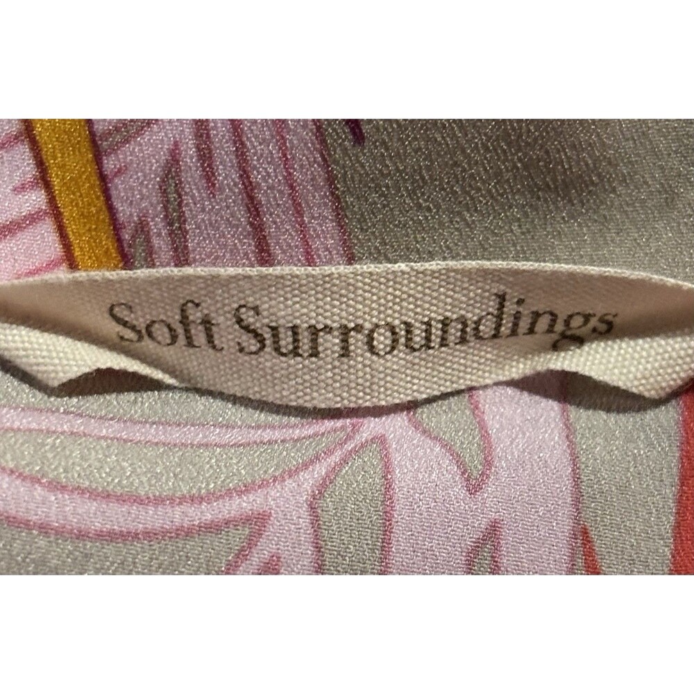 Soft Surroundings Women’s One Size Tropical Bird Print Bahia Caftan - Picture 4 of 6